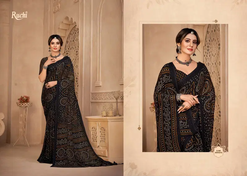 Star Chiffon Hits By Ruchi Chiffon Printed Wholesale Daily Wear Saree In India